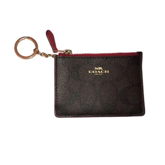 Coach Lexy Shoulder Bag Purse F27972 Signature Canvas Brown Leather Valentine - Picture 6 of 9